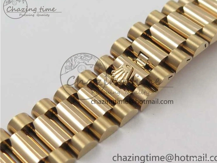 0111 Sophisticated Day-Date 36 RG 128239 Bp Maker Best Edition Silver Dial on RG President Bracelet 3132